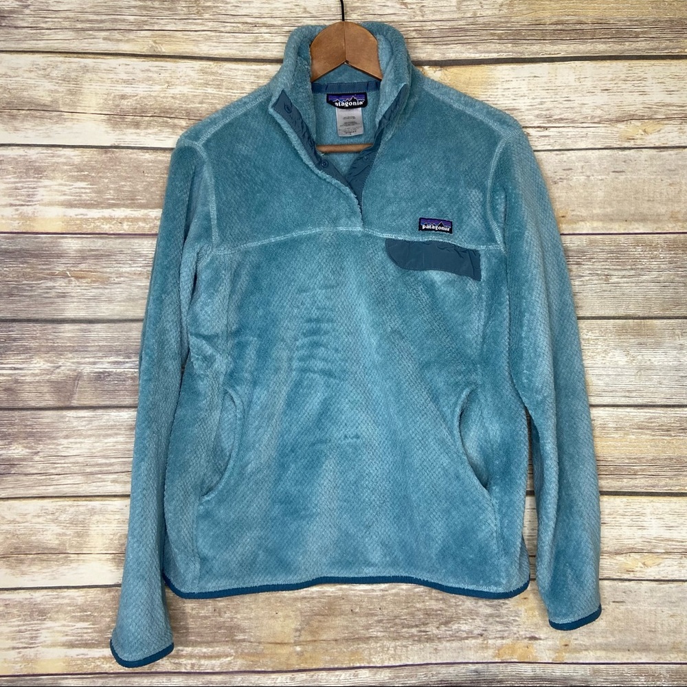 Patagonia Re-Tool Snap-T Pullover Sweater - Ellwood green gypsum green Large.
